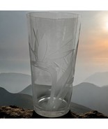 Dorothy Thorpe Etched Sandblasted Bird Of Paradise Vase 12&quot; Signed DTC M... - $46.75