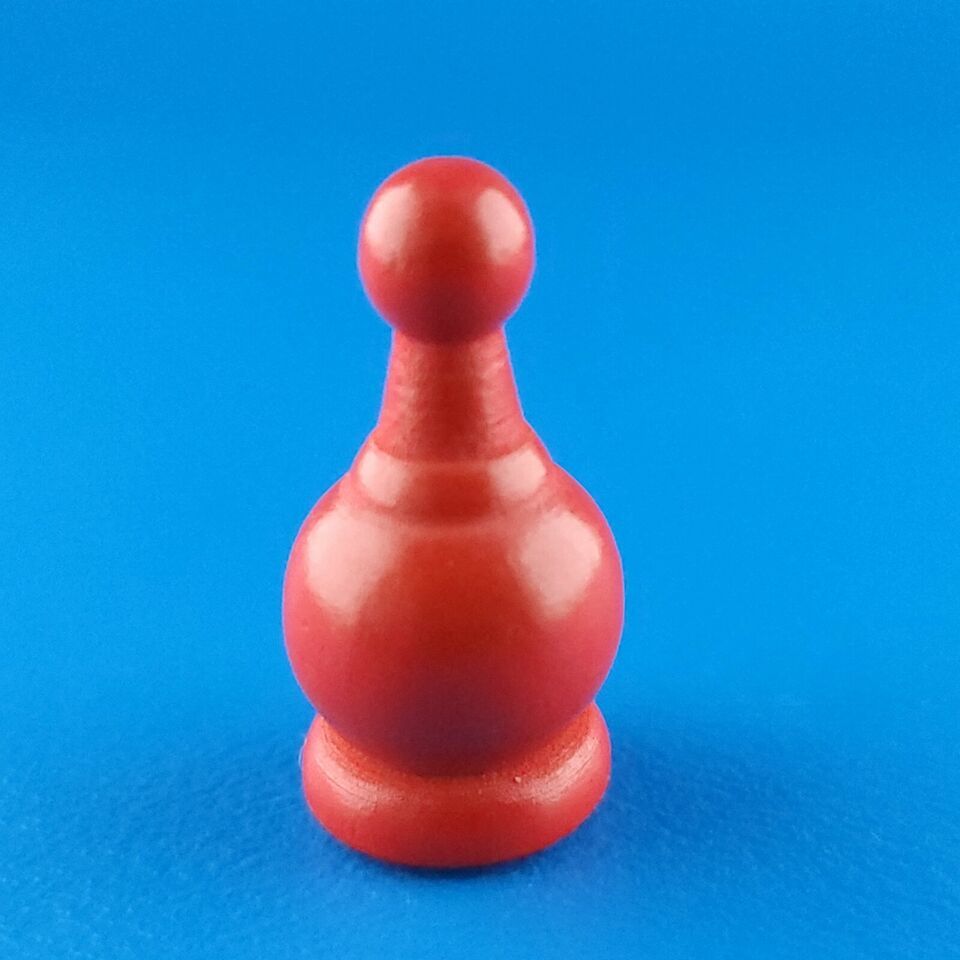 Primary image for Parcheesi Royal Edition Red Wooden Token Pawn Replacement Game Piece 6106