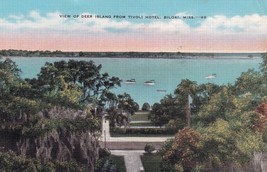 Deer Island Tivoli Hotel Biloxi Mississippi MS 1942 Kessler Field Postca... - $57.06 MXN