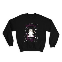 Believe in Magic : Gift Sweatshirt Unicorn Diamond Girl Cute For Girls Teens - £23.14 GBP