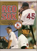 1999 ALDS Game PRogram Indians @ Red Sox - $93.58