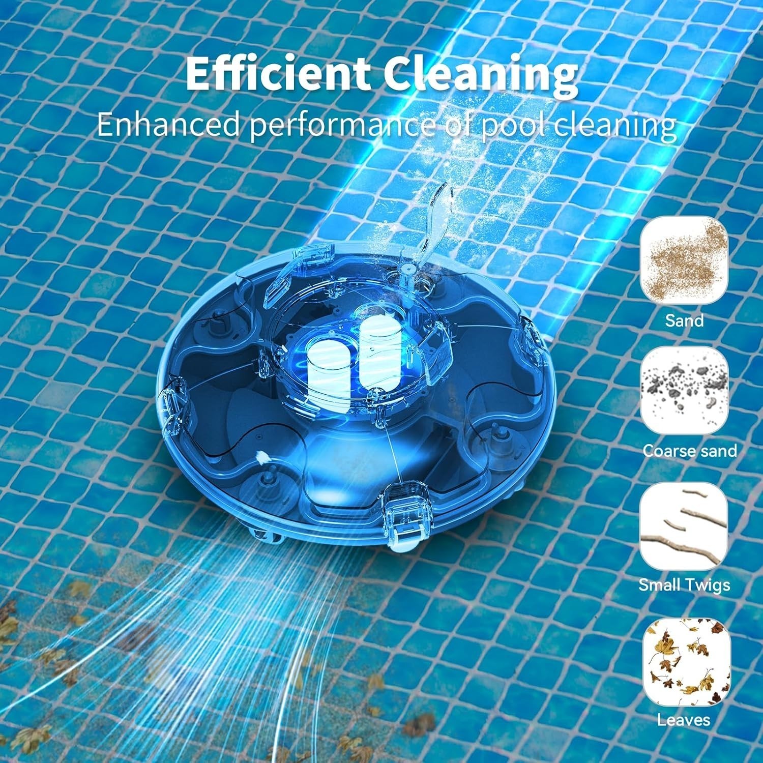 LVKE L1 Cordless Robotic Pool Cleaner, Pool Vacuum for Above Ground Pools Item image 2