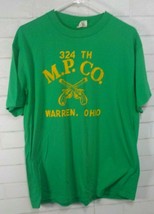 1980&#39;s Vintage Hanes Single Stitch T-Shirt 324th MP Company Warren Ohio - £47.37 GBP