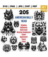 American Bully Head Svg Png Jpg Dxf Pdf, Pitbull Face Clipart, Bulldog S... - $2.98