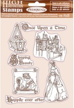 Stamperia Cling Rubber Stamp 5.5&quot;X7&quot;-Once Upon A Time, Sleeping Beauty - $13.88