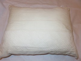 Donna Karan Ivory Embroidered Linen cotton Decorative Pillow NWT $160 - £48.85 GBP