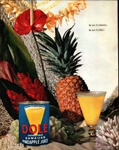 1952 Dole Pineapple field farm Oahu Hawaii fruit food photo art decor vi... - £17.77 GBP