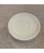 Wedgwood Edme Saucer Ribbed Ivory Etruria &amp; Barlaston England Set of 4 - $16.00