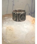 Peace Dove ring biker Mexico band size 10.50 sterling silver men Women - €82,34 EUR