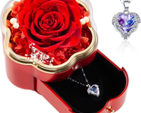 Mothers Day Gifts for Mom, Preserved Red Real Rose Gifts for Women, Birt... - $37.22