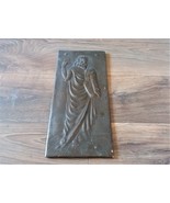 Vintage Embossed Copper Wall Decoration of Mesrop Mashtots, Home Wall Décor - £93.57 GBP