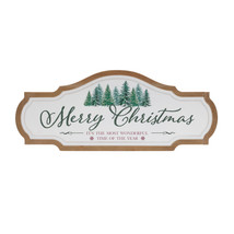 Framed Metal Merry Christmas Sign 27.5&quot;L - $56.64