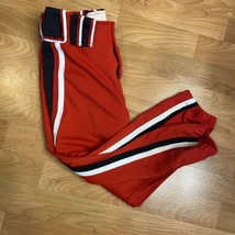 Women&#39;s Boombah Tritone Softball pants Red White Black Size 30 Belt Loops Snaps - £7.91 GBP
