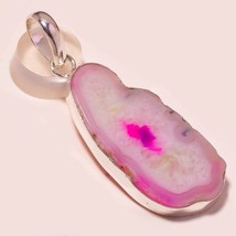 Pink Botswana Agate Gemstone Black Friday Gift Pendant Jewelry 1.90" SA 4233 - £3.18 GBP