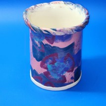 Vintage Art Deco Pottery 6&quot; Table Vase Handcrafted Art Nouveau - Artist ... - £27.08 GBP