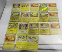 Pikachu Lot Of 18 Pokemon Cards featuring Pikachu  Evolution - £21.43 GBP