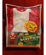 Vintage Rubies Brand Santa Claus Suit USA Flannelette Standard Size Jack... - $67.66 CAD