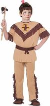 FORUM NATIVE AMERICAN BRAVE CHILD REENACTMENT/HOLIDAY COSTUME SIZE MED 6... - $27.70 CAD