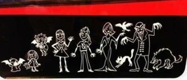 Halloween GamaGo Vampire Family Car Decals Clear Vinyl Car Stickers 9 Decals - £7.91 GBP