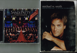 Sandi Patty Christmas Live CD/DVD + Michael W Smith, Live in Concert,DVD - $10.50