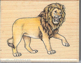 Rubber Stampede Rubber Stamp A827E King of the Jungle, Lion  SSBD1-7 - $7.85