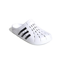 Adidas Sandals Unisex-Adult Adilette Clog Color White Black Size 10Men -11Women - £35.01 GBP
