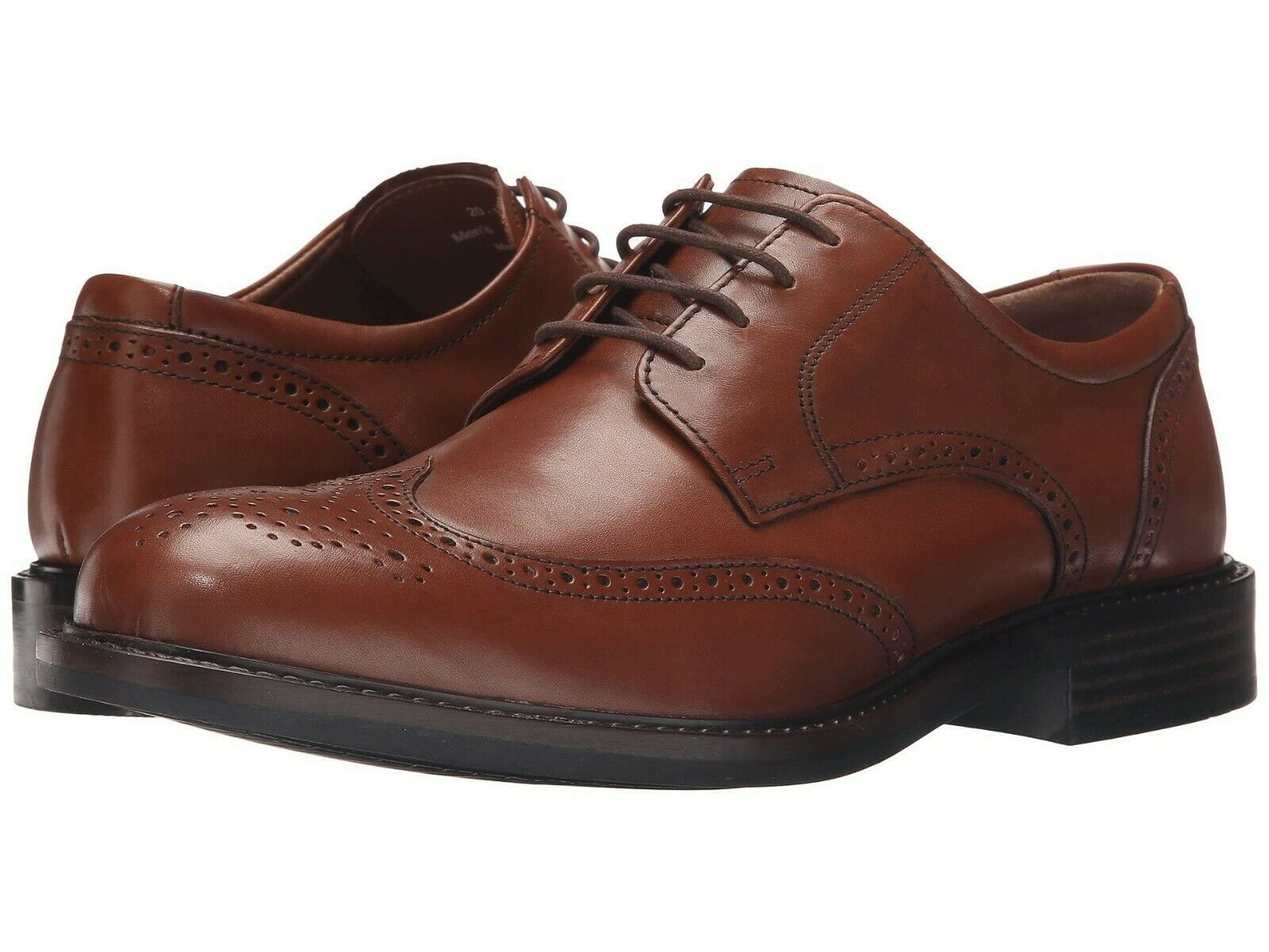 Primary image for Men's Johnston & Murphy Tabor Wingtip Leather Oxfords, 20-1862 Multipl Sizes Tan