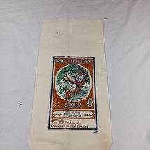 Vintage Canvas Fabric Bare Foot Boy Apples Bag 5 lb. from Bagtiques Repr... - $7.91