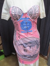 &quot;&quot;PINK PATTERNED CORSET TOP DRESS&quot;&quot; - XL - FASHION NOVA - £7.90 GBP