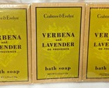3 Crabtree &amp; Evelyn Verbena and Lavender Bath Soap Bar 1.25 oz /35g ea - £15.76 GBP