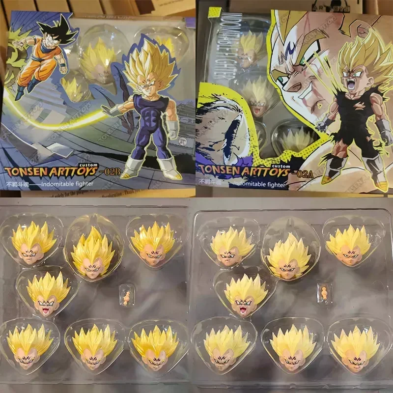 Dragon Ball Majin Vegeta Heads Accessories Tonsenarttoys SH Figuarts Anim - £55.05 GBP+