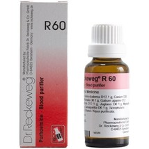3x Dr Reckeweg Germany R60 Blood Purifier Drops 22ml | 3 Pack - £19.83 GBP