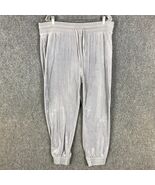 Express Sweatpants Women&#39;s XL Polyester Blend Adults Drawstring Gray Str... - $23.71 CAD