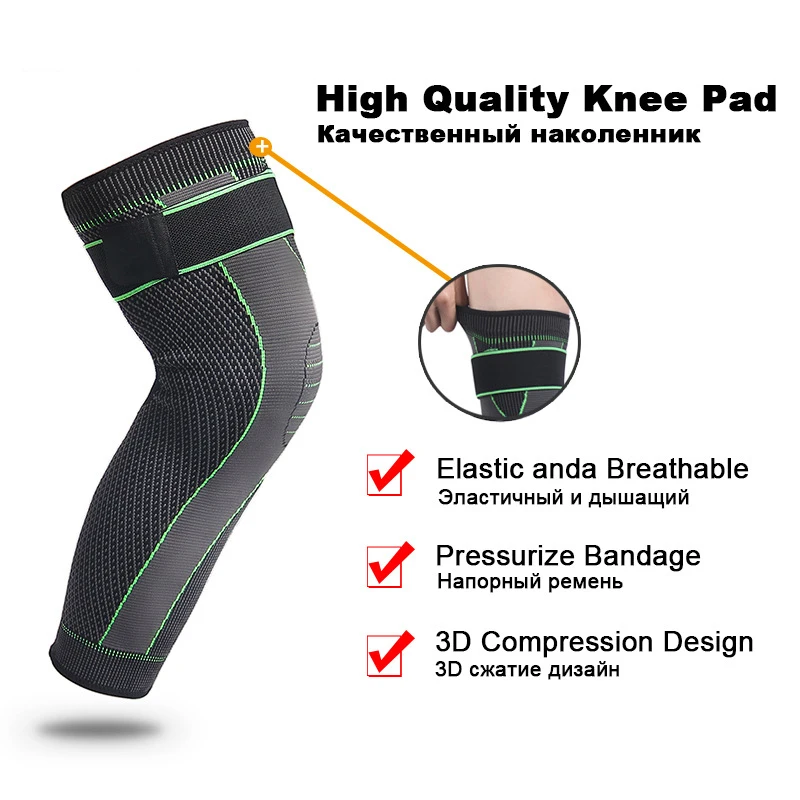 Sporting 1 PCS Compression Knee Pads Support Sleeve Protector Elastic Kneepad Br - £18.47 GBP