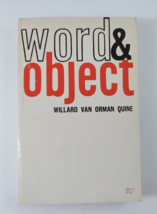 Word and Object by Willard Van Orman Quine MIT Press Paperback 1964 - £7.82 GBP