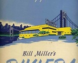 Bill Miller&#39;s Riviera Menu Fort Lee New Jersey Across George Washington ... - $415.38