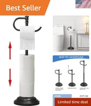 Heavy Base Adjustable Toilet Paper Holder with Towel Ring - Stylish Design - $55.50