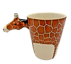 Coffee Mug Giraffe Figural Ceramic Cup World Market Made in Thailand 4.5... - £10.33 GBP