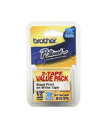 BROTHER INTERNATIONAL CORPORAT M2312PK TAPE CARTRIDGE - BLACK ON WHITE -... - £29.00 GBP