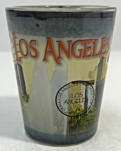 Los Angeles, California, Shot Glass - 2 1/4&quot; Tall - Postage Stamps - £4.73 GBP