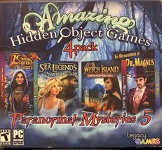 Paranormal Mysteries 5 Amazing Hidden Object Games 4 Pack PC Computer Game - £3.98 GBP