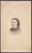 Mrs. Frank Adams (Burd), Sister of Charles Burd CDV Photo - Camden, Maine - £14.06 GBP