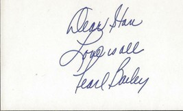 Pearl Bailey Signed 3x5 Index Card - $29.69