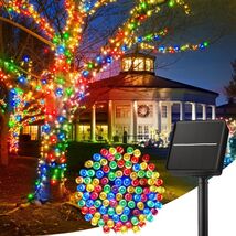 Luces Solares De Navidad 40ft 100LED Impermeable Para Exterior Yard Pati... - $361.43 MXN