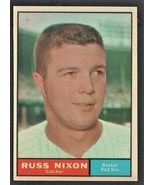 BOSTON RED SOX RUSS NIXON 1961 TOPPS BASEBALL CARD #  53 NR MT - £2.73 GBP