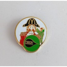 Vtg Pirate With Parrot On Shoulder Cargil McDonald's Crew Employee Lapel Hat Pin - $12.13