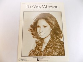 VINTAGE SHEET MUSIC 1973 THE WAY WE WERE W/ BARBRA STREISAND - $8.90