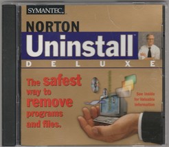 Norton Uninstall Deluxe by Symantec 1997 - £19.03 GBP