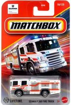 Matchbox Scania P 360 Fire Truck [White] 16/125, 1:64 Scale Diecast Car - $178.78 MXN