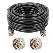 Xrds-Rf Kmr 400 Uhf Coaxial Cable 25Ft, Pl-259 Uhf Male To Male Connecto... - $60.99